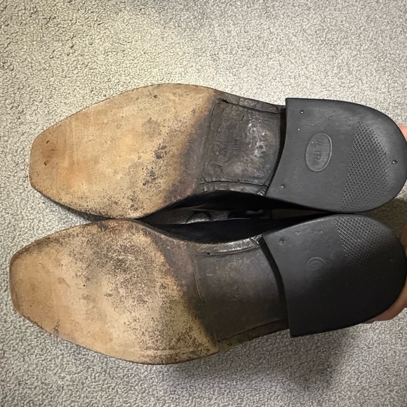 Mezlan Black Leather Oxford Shoes - Picture 8 of 8